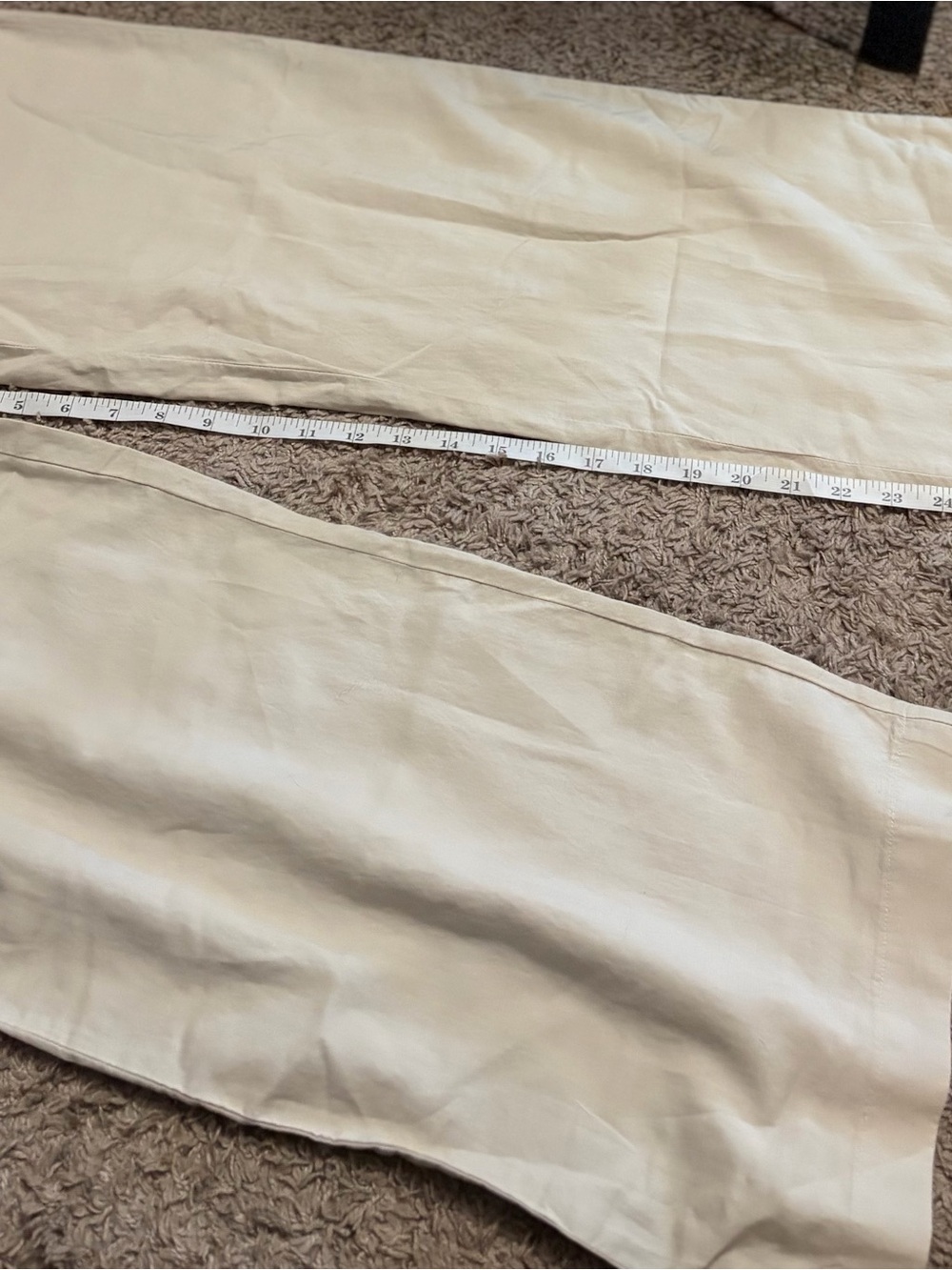 NWT UNIQLO Linen Blend Easy Pants Small Natural Beige Wide Leg Drawstring - Picture 7 of 8